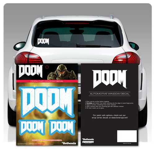 Doom Logo Window Decals
